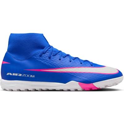 Nike AIR ZOOM MERCURIAL SUPERFLY 10 ACADEMY TF Modrá Bílá Růžová