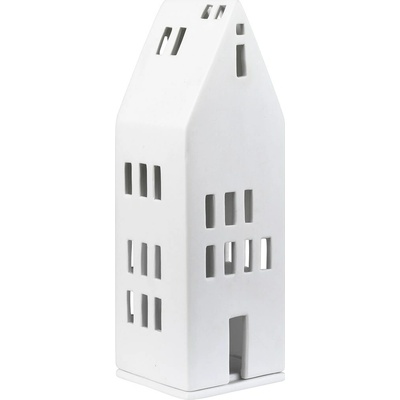 räder Porcelánový svícen domeček Big Windows, bílá barva, porcelán