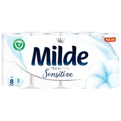 Milde Милде тоалетна хартия 8бр. Sensitive (Mi0876-4)