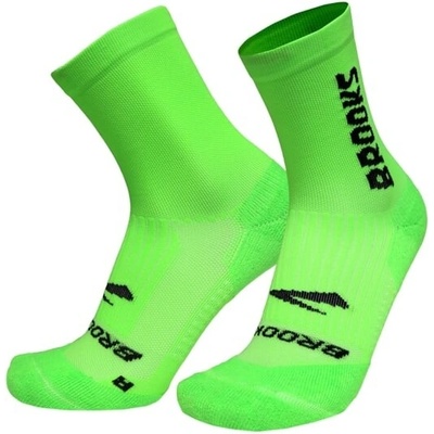 Brooks Ghost Běžecké ponožky Crew zelenáá