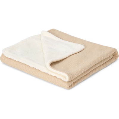 Little Dutch Deka pletená fleece Pure Pure Soft Beige