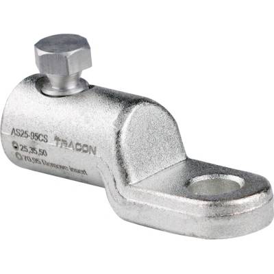 Tracon Šrubovacie káblové oko hliníkové s trhacími skrutkami 25-95mm2 neizolované AS25-95CS