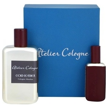 Atelier Cologne Gold Leather parfém 100 ml + parfém 30 ml + kožené pouzdro dárková sada