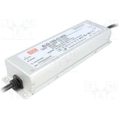 MEAN WELL ELG-150-C1400 Napájecí zdroj: spínaný; LED; 149,8W; 54÷107VDC; 1400mA; IP67; 91%