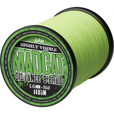 MADCAT Distance 8-Braid 990m 0,50mm 52,2kg 115lbs HI VIS Green