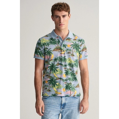 Gant polokošela Hawaii Print SS Polo modrá