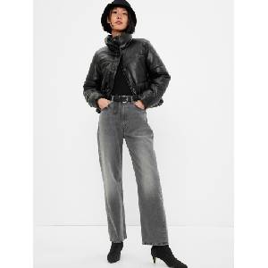 GAP Crop яке от изкуствена кожа GAP GAP | Cheren | ЖЕНИ | L