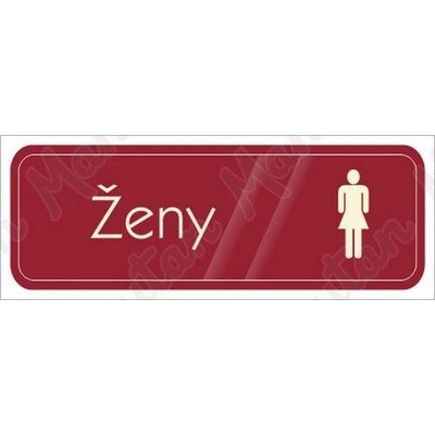 WC ženy, samolepka 200 x 70 x 0,1 mm, zelená