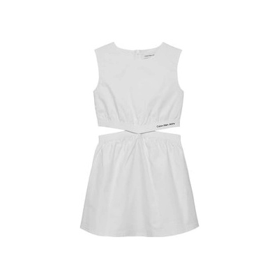 Calvin Klein Jeans Лятна рокля Minimalistic IG0IG02470 Бял Regular Fit (Minimalistic IG0IG02470)