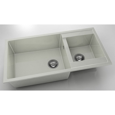 FAT Мивка Vanguard 235, Polymer marble, 02 Полярен гранит, с включен сифон