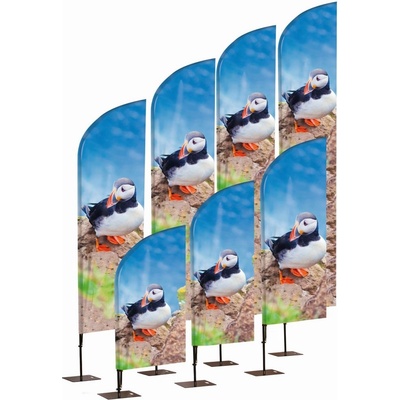 Jansen Display Beachflag Alu Wind 520cm Total Height Luxurious Ba, 860 x 5110 mm