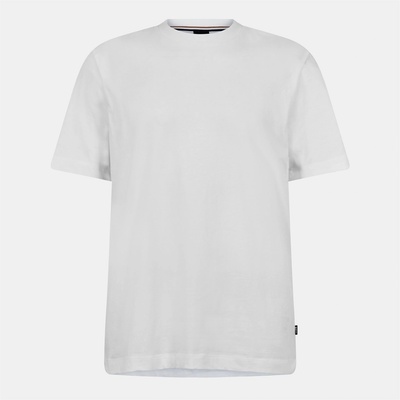 Boss Тениска Boss Men's HTaut 81 Black Cotton T-Shirt - White 100