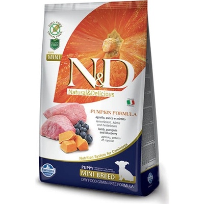 N&D Pumpkin Puppy Mini Grain Free Lamb & Blueberry 7 kg