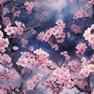 Softshell pružný půlnoční sakura by MIMI