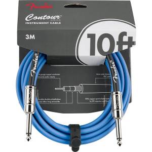 Fender Инструментален кабел жак-жак Fender Contour Series blue 3 метра