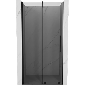 Mexen Velar плъзгащи се душ врати 110 см, графит, черни - 871-110-000-41-70 (871-110-000-41-70)