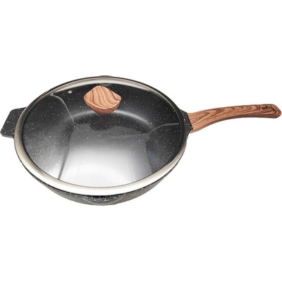 Bravo Pánev WOK s nepřilnavým povrchem - 32 cm B-4930 včetně poklice
