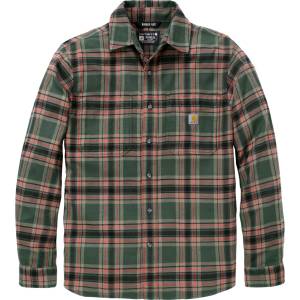 Carhartt Мъжка риза с копчета Carhartt Flannel L/S Plaid Shirt - Forestry Green / Amber Terrain (033-2871-0513)