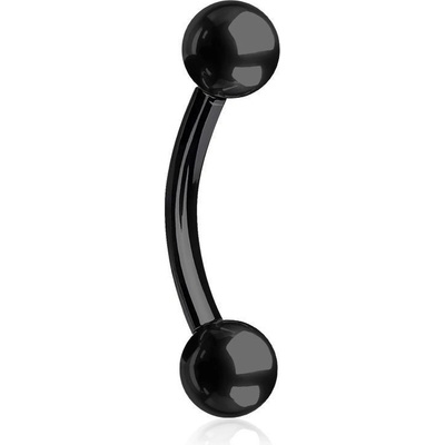 Šperky4U piercing do obočí černá OB01046K-12063
