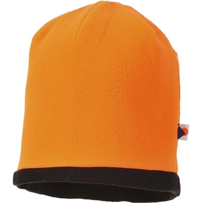 PORTWEST čepice Reversible Hi-Vis beanie HA14 reflexní oranžová /černá