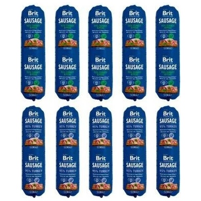 Brit Premium Sausage Chicken turkey and pea 5 x 800 g a Turkey 5 x 800 g