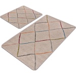 Mila Home Бежови килими за баня в комплект 2 бр. 60x100 cm - Mila Home (HKG-HALIPAS-P6)