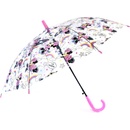 Minnie mouse deštník dívčí průhledný růžový