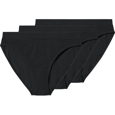 esmara Dámské kalhotky s BIO bavlnou 3 kusy černá – Zboží Dáma
