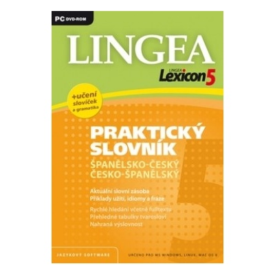Lingea Lexicon 5 Praktický slovník španělsko-český, česko-španělský