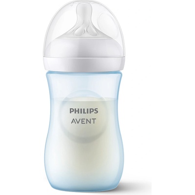 Philips шише Natural Response 3.0 - 260 мл, син с биберон 1 м+
