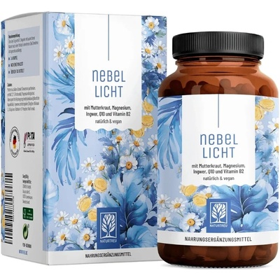 Naturtreu Jasná myseľ Komplex rimbaby, koenzýmu Q10, horčíka, vitamínu B2 a zázvoru 90 kapsúl