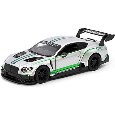 Метална количка Kinsmart - Bentley Continental GT, 1: 38, сива (53104)