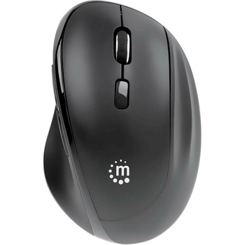 Manhattan Ergonomic Wireless Mouse with 2-in-1 USB Receiver 190237