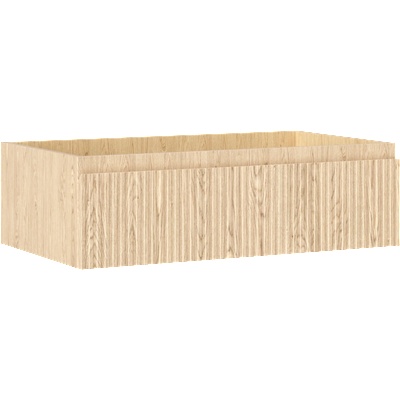 Mexen Rivel шкафче за баня под мивка 80 см, 1 чекмедже, оребрено, дъб (91A20-08023-1-BF81)