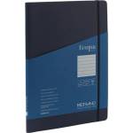 Fedrigoni Тетрадка Ecoqua , A4, картонена корица, със скрита спирала, 70 листа, тъмносиня (19042904)