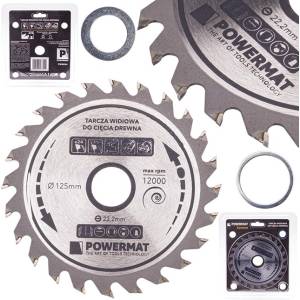Powermat Трион на дърво 125mm 24T 22.2mm 41859 (PM0894)