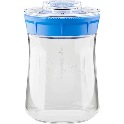 Kefirko Kefírový fermerter a pěstební nádoba na klíčky 900 ml Modrá – Zboží Dáma