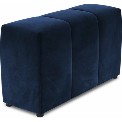 Cosmopolitan Design Modrá sametová opěrka k modulární pohovce Rome Velvet -