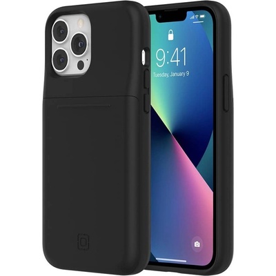 Incipio Калъф за Apple iPhone 13 Pro Max, хибриден, Incipio Stashback Case, с отделение за кредитна карта, черен (IPH-1952-JBLK / 54659)