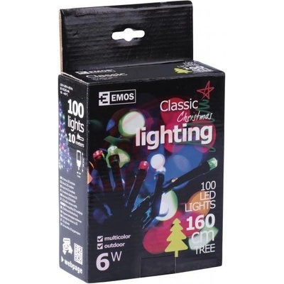 EMOS ZY0817 100 LED reťaz 10m IP44 multicolor
