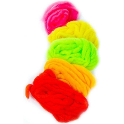 Veniard Syntetická vlna Glo Bug Egg Yarn fluo chartreuse