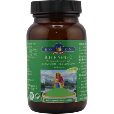 BioKing Органично желязо + c - 60 капсули