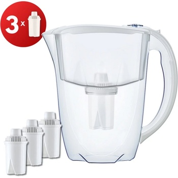 Aquaphor Кана за вода Aquaphor Ideal в комплект с 3бр. филтри, 2.8 литра, бяла