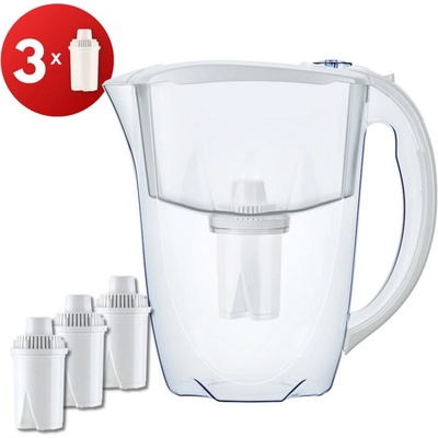 Aquaphor Кана за вода Aquaphor Ideal в комплект с 3бр. филтри, 2.8 литра, бяла