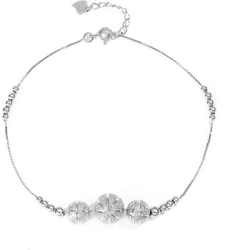 Silenti Jewelry Сребърна гривна за крак "Сюрприз