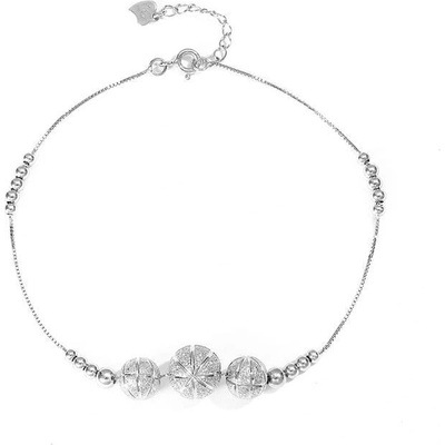 Silenti Jewelry Сребърна гривна за крак "Сюрприз