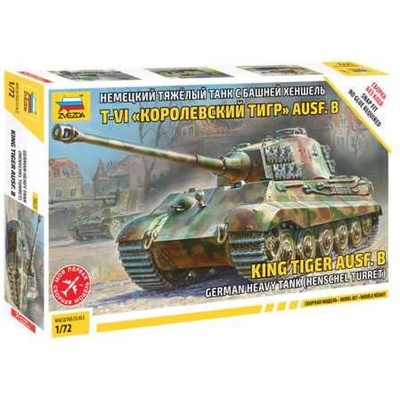Zvezda Sd.Kfz.182 King Tiger Ausf.B Henschel Turret 1:72