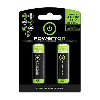 Powerton Ni-MH AA 2500mAh 2ks AB003WPNAAB2