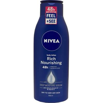 NIVEA Výživné telové mlieko suchá pokožka Rich Nourishing 400 ml