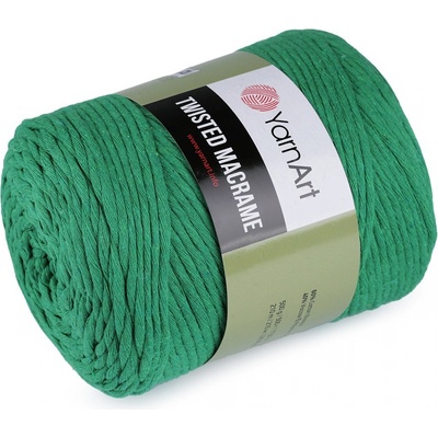 Pletací příze Twisted Macrame 500 g rozčesávací, střední, 24 (759) zelená jedle